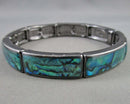 Abalone Gemstone Bracelet (Vintage) H137-8