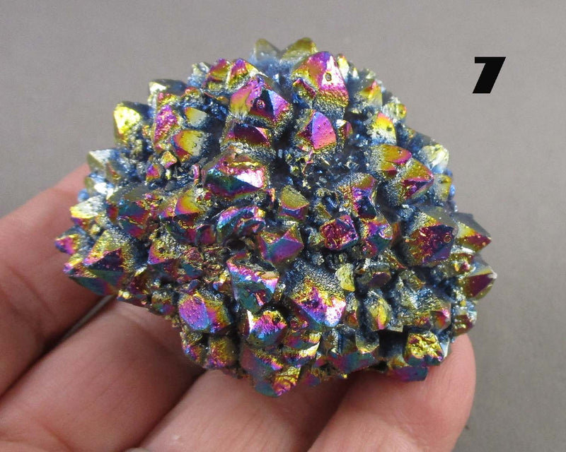 You Choose!  Rainbow Aura Quartz Crystal Cluster 1pc