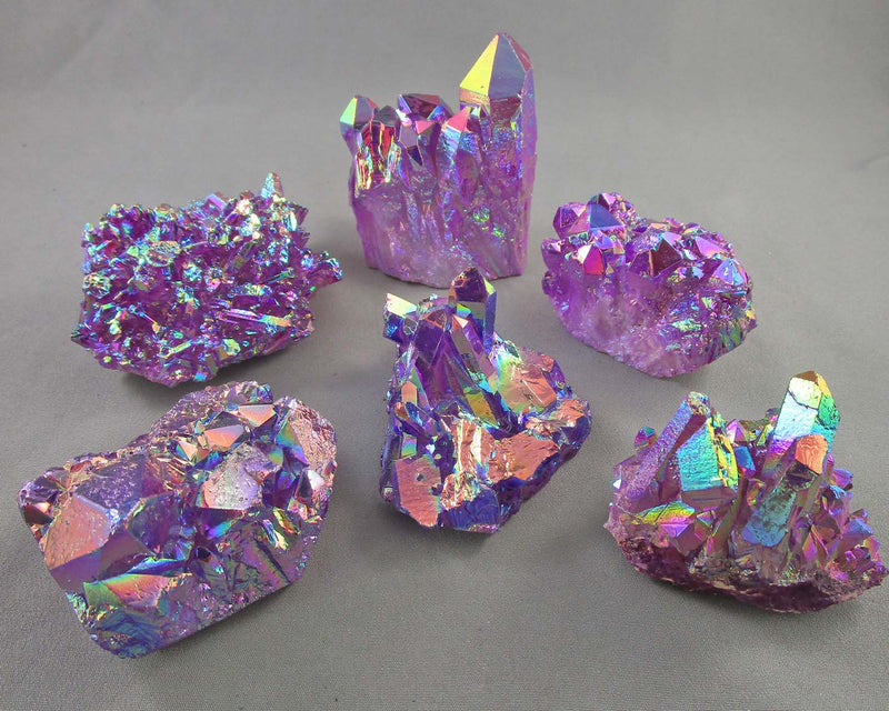 You Choose!  Lavender Aura Quartz Crystal Cluster 1pc