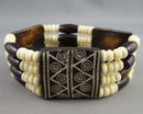 Carved Bone Bracelet (Vintage) H137-13