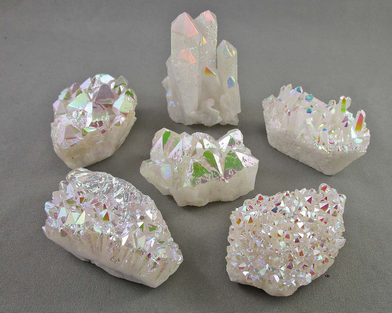 You Choose!  Angel Aura Quartz Crystal Cluster 1pc