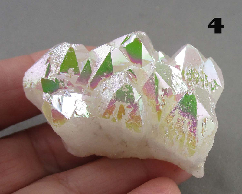 You Choose!  Angel Aura Quartz Crystal Cluster 1pc