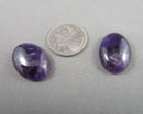Amethyst Cabochon 2pcs 25x18mm (C494)