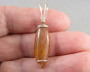 Golden Shine Moonstone Gemstone Pendant (925 Sterling Silver) B091-8