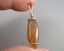Golden Shine Moonstone Gemstone Pendant (925 Sterling Silver) B091-8