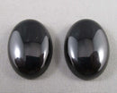 Obsidian Cabochon 2pcs 25x18mm (C599)