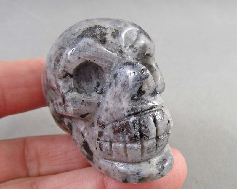 Larvikite Crystal Skull 2" E083