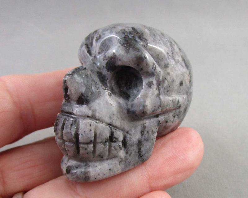 Larvikite Crystal Skull 2" E083