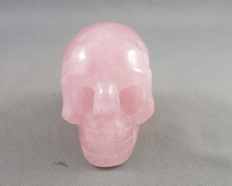 Rose Quartz Crystal Skull 2" E084