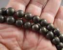Pyrite Bead Strand Round Various Sizes