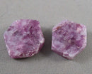 Lepidolite Gemstone Hexagon Beads (Drilled) 2pc C095