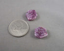 Lepidolite Gemstone Hexagon Beads (Drilled) 2pc C095