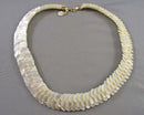 Mother of Pearl Gemstone Necklace (Vintage) H010-5