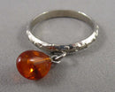 Amber Gemstone Ring Size 6.5 (Vintage) H010-11