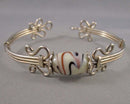 Handmade Wire Bracelet with Ceramic Bead (Vintage) H010-17