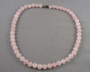 Rose Quartz Gemstone Necklace (Vintage) H010-18