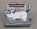 Cat on a Keyboard Enamel Pin 1pc Bin 7