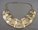 Gold Tone Statement Necklace Vintage H028-5