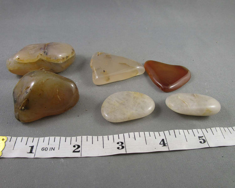 Natural Agate Polished Stones (Medium) 3pcs J082