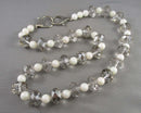 Faceted Beaded Necklace Vintage H028-10