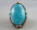 Imperial Jasper Copper Ring Size 7.5 (Vintage) H060-1