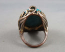 Imperial Jasper Copper Ring Size 7.5 (Vintage) H060-1