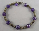 Amethyst Gemstone Bracelet (Vintage) H060-7