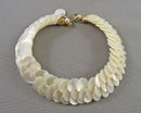 Mother of Pearl Gemstone Bracelet (Vintage) H060-9