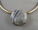 Labradorite Gemstone Pendant Necklace (Vintage) H060-16