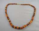 Amber Gemstone Necklace (Vintage) H060-17