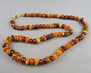 Amber Gemstone Necklace (Vintage) H060-17