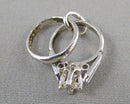 Wedding Rings Pendant 925 Sterling Silver (Vintage) H060-19