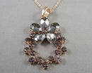 Pretty Rhinestone Pendant Necklace (Vintage) H060-22