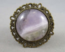 Amethyst Gemstone Ring (Vintage) H061-1