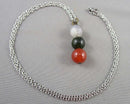 Mixed Gemstone Pendant Necklace (Vintage) H061-2