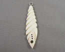 Hand Carved Bone Pendant (Vintage) H061-6