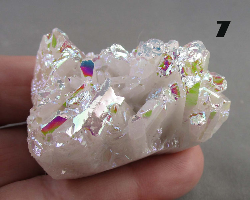 You Choose!  Angel Aura Quartz Crystal Cluster 1pc