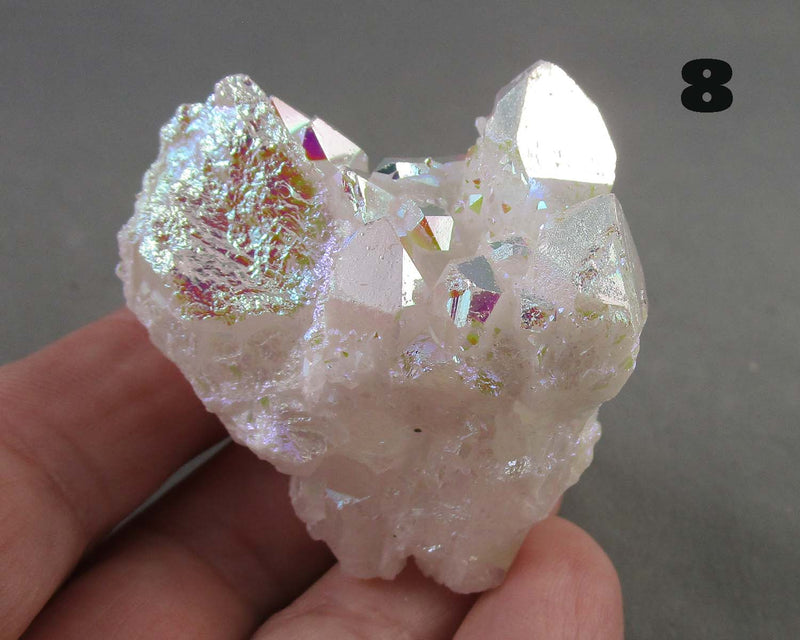 You Choose!  Angel Aura Quartz Crystal Cluster 1pc