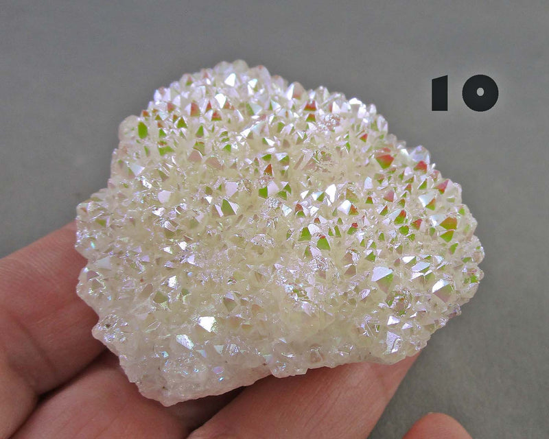 You Choose!  Angel Aura Quartz Crystal Cluster 1pc