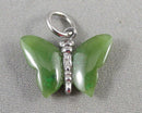 Jade Gemstone Butterfly Pendant (Vintage) H061-8