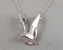925 Sterling Silver Hummingbird Pendant Necklace H061-11