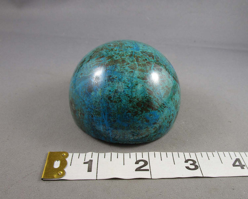 Chrysocolla and Malachite 1/2 Sphere 1pc (B027-3)