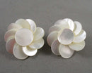 Mother of Pearl Clip on Earrings H061-13