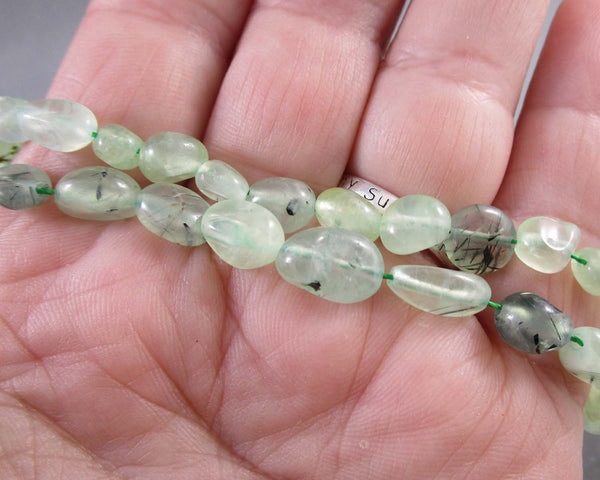 Prehnite Nugget Beads (C458)