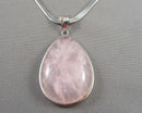Rose Quartz Gemstone Pendant Necklace (Vintage) H061-18