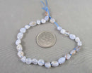 Blue Lace Agate Nugget Beads (C459)