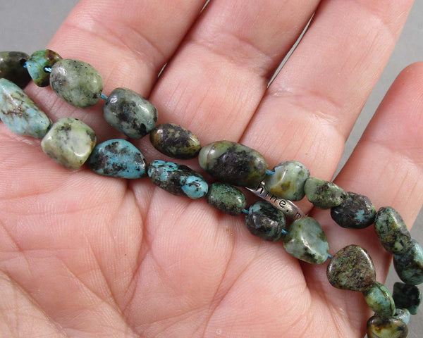 African Turquoise Nugget Beads (C454)