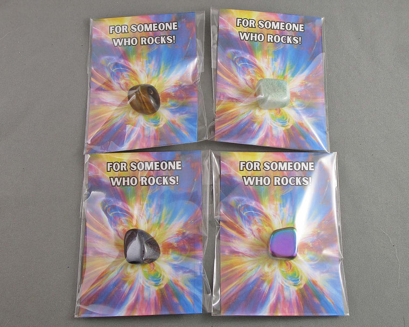 "For Someone Who Rocks" Crystal Gift Appreciation Card 1pc