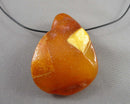 Amber Gemstone Pendant Necklace (Vintage) H129-12