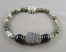 Moss Agate Gemstone Bracelet H129-15